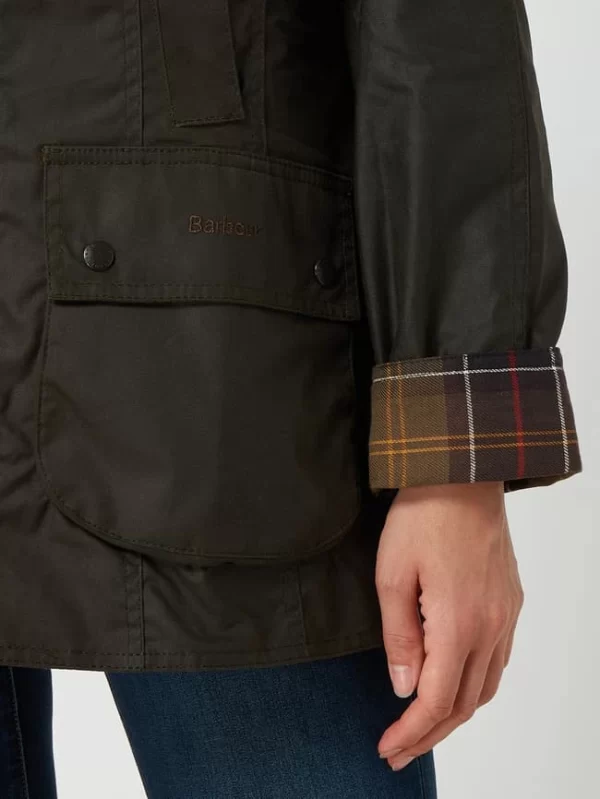 Barbour Jacke Aus Gewachster Baumwolle Modell ‘Beadnell Wax’ – Olivgrün 4