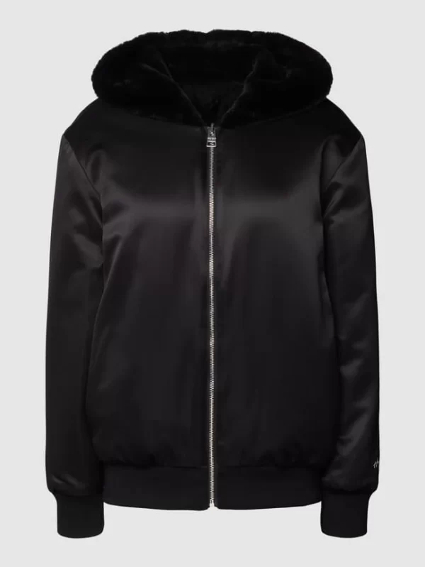 HUGO Bomberjacke Mit Kapuze Modell ‘Felessandra’ – Schwarz 3