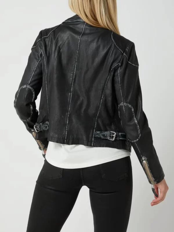 Gipsy Lederjacke Im Biker-Look Modell ‘Lulv’ – Schwarz 6