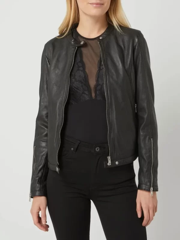 Freaky Nation Lederjacke Im Biker-Look Modell ‘Tula’ – Schwarz 5