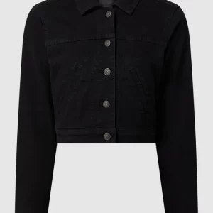 American Eagle Cropped Jeansjacke Mit Viskose-Anteil – Schwarz 9