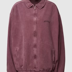 BDG Urban Outfitters Oversized Blouson Aus Cord Mit Label-Stitching – Lila 9
