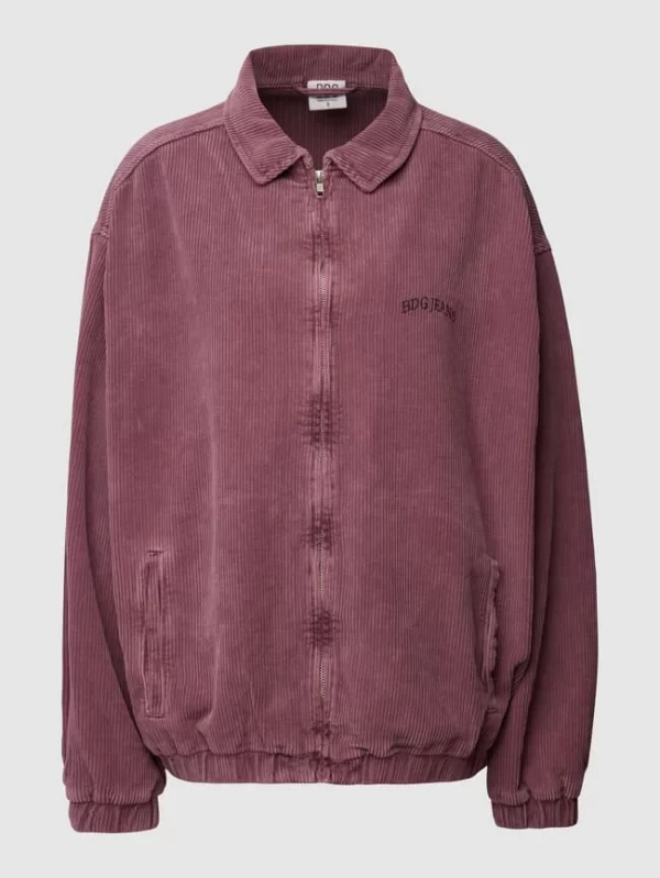 BDG Urban Outfitters Oversized Blouson Aus Cord Mit Label-Stitching – Lila 3