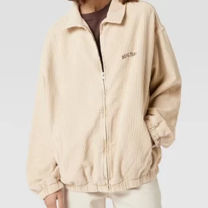 BDG Urban Outfitters Oversized Blouson Aus Cord Mit Label-Stitching – Ecru 13
