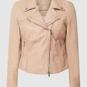 Freaky Nation Lederjacke Im Biker-Look Modell ‘Bali’ – Hellrosa 9