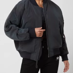 Alpha Industries Oversized Fit Bomber Mit Wattierung – Silber 13