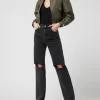Mango Cropped Bomber Mit Elastischem Saum Modell ‘Harbour’ – Wattiert – Khaki 19