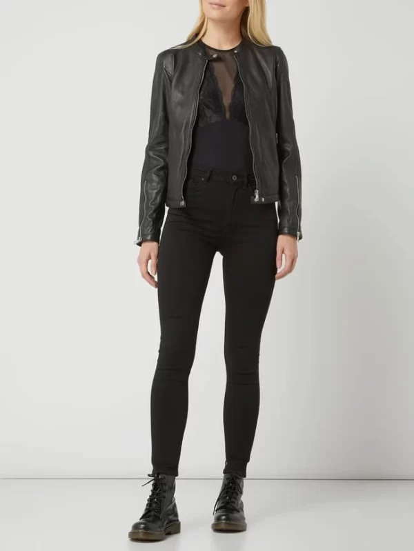 Freaky Nation Lederjacke Im Biker-Look Modell ‘Tula’ – Schwarz 1