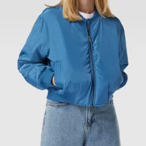 Ana Johnson X P&C Cropped Bomberjacke Mit Eingrifftaschen – Ana Johnson X P&C – Blau 13