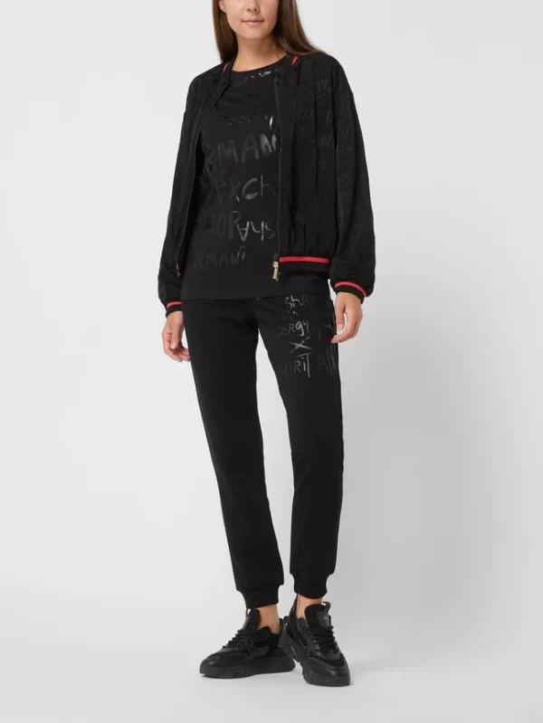 ARMANI EXCHANGE Blouson Aus Viskose – Schwarz 1