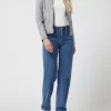 Jilani Lederjacke Im Biker-Look – Hellblau 19