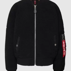 Alpha Industries Jacke Mit Teddyfell – Schwarz 9