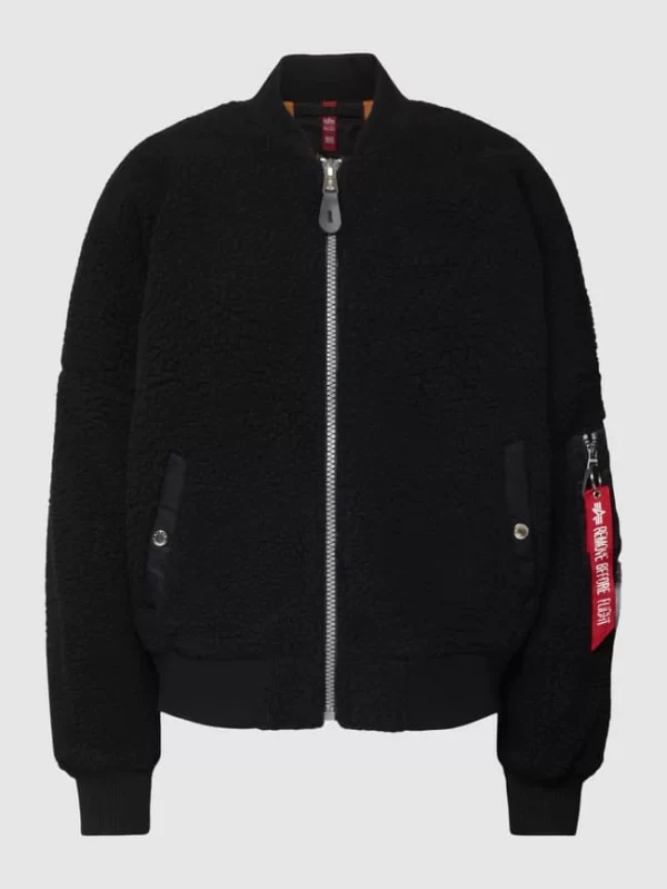 Alpha Industries Jacke Mit Teddyfell – Schwarz 3