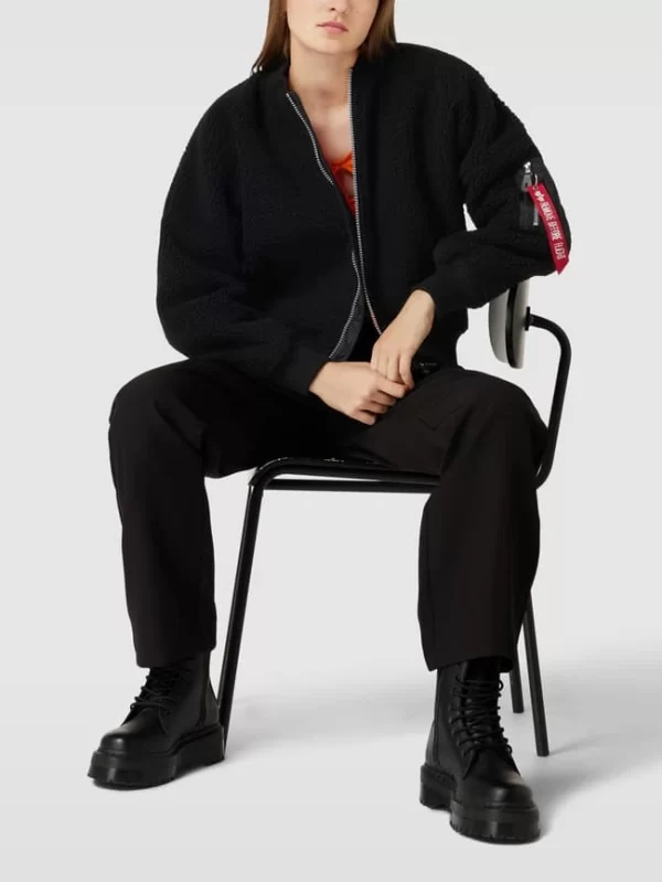 Alpha Industries Jacke Mit Teddyfell – Schwarz 1