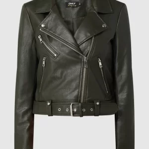 Only Jacke In Leder-Optik Modell ‘Valerie’ – Dunkelgrün 9
