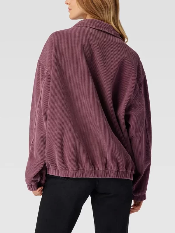BDG Urban Outfitters Oversized Blouson Aus Cord Mit Label-Stitching – Lila 6
