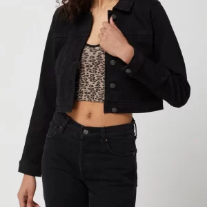 American Eagle Cropped Jeansjacke Mit Viskose-Anteil – Schwarz 13