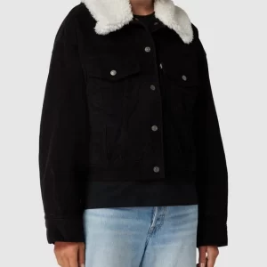 Levi’s® Cordjacke Mit Klappkragen Modell ‘SHERPA BABY BAGGY’ – Graphit 13