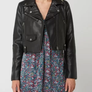 Pepe Jeans Bikerjacke In Leder-Optik Modell ‘Gwen’ – Schwarz 13