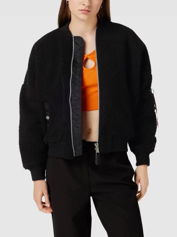 Alpha Industries Jacke Mit Teddyfell – Schwarz 5