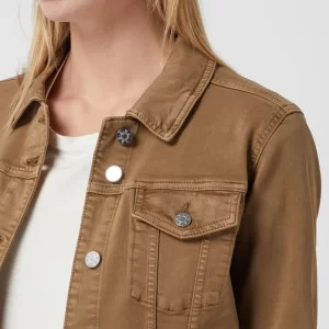 S.Oliver RED LABEL Jeansjacke Mit Viskose-Anteil – Khaki 11