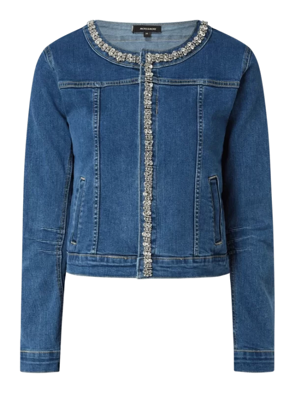 More & More Jeansjacke Mit Strasssteinen – Jeans 3
