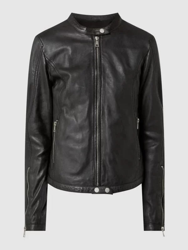 Freaky Nation Lederjacke Im Biker-Look Modell ‘Tula’ – Schwarz 3