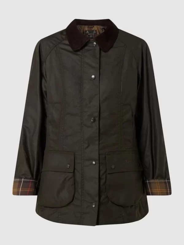 Barbour Jacke Aus Gewachster Baumwolle Modell ‘Beadnell Wax’ – Olivgrün 3