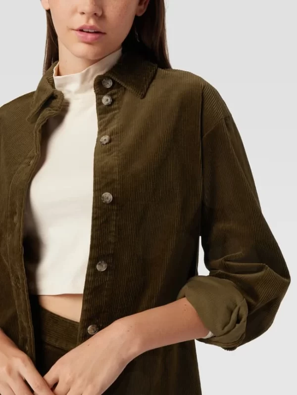 Marc O’Polo Denim Hemdjacke In Cord-Optik – Khaki 4