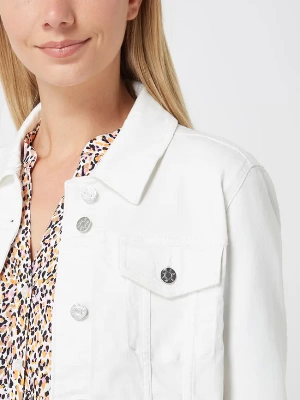 S.Oliver RED LABEL Jeansjacke Mit Viskose-Anteil – Offwhite 4