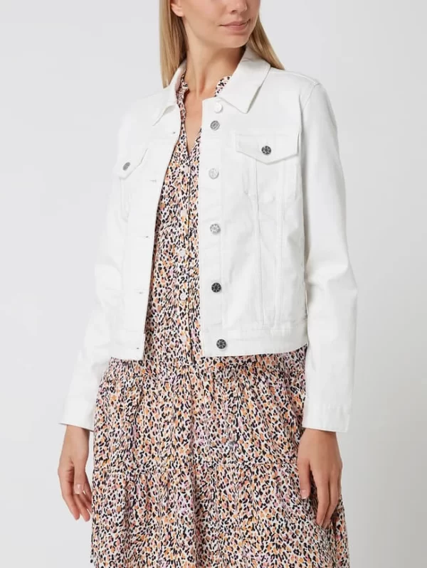 S.Oliver RED LABEL Jeansjacke Mit Viskose-Anteil – Offwhite 5