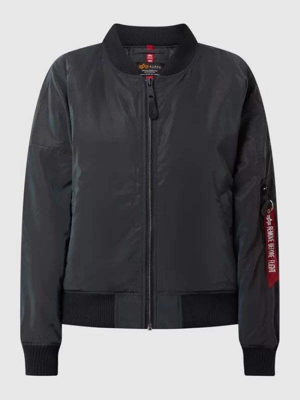 Alpha Industries Oversized Fit Bomber Mit Wattierung – Silber 3