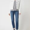 Kaffe Jeansjacke Mit Stretch-Anteil Modell ‘Zelina’ – Weiß 17