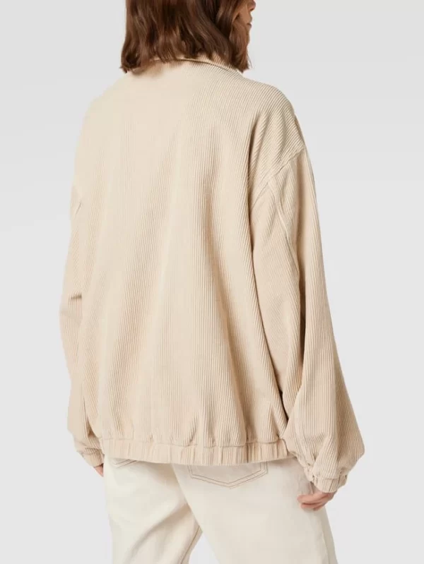BDG Urban Outfitters Oversized Blouson Aus Cord Mit Label-Stitching – Ecru 6