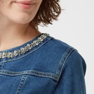 More & More Jeansjacke Mit Strasssteinen – Jeans 11