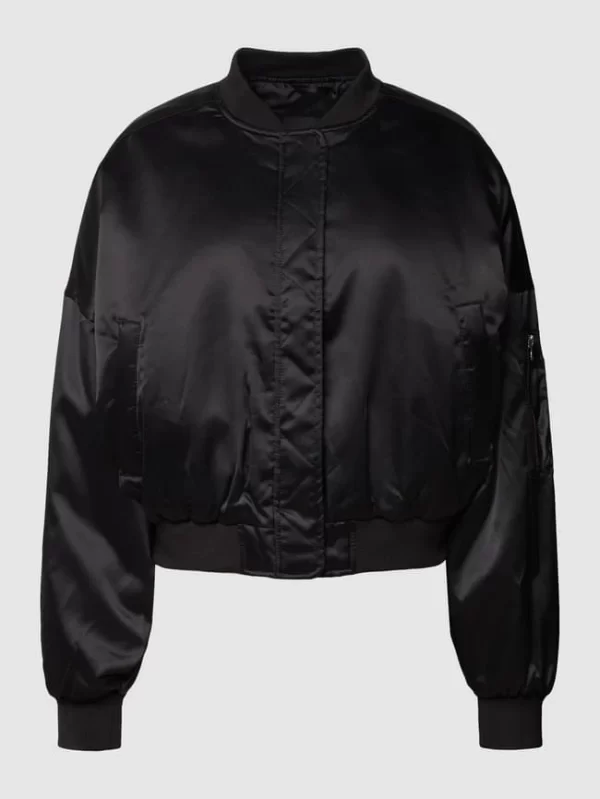 URBAN CLASSICS Oversized Bomberjacke Mit Reißverschlusstaschen – Schwarz 3