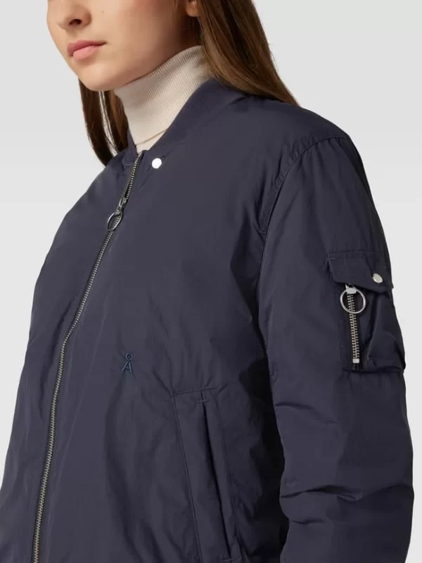 Armedangels Blouson Mit Label-Stitching Modell ‘Lankaa’ – Marineblau 4