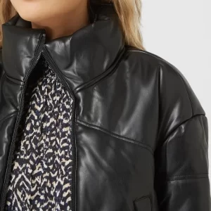 DKNY Jeans Blouson In Leder-Optik – Schwarz 11