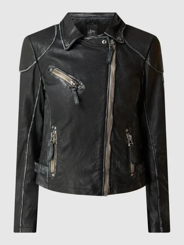 Gipsy Lederjacke Im Biker-Look Modell ‘Lulv’ – Schwarz 3