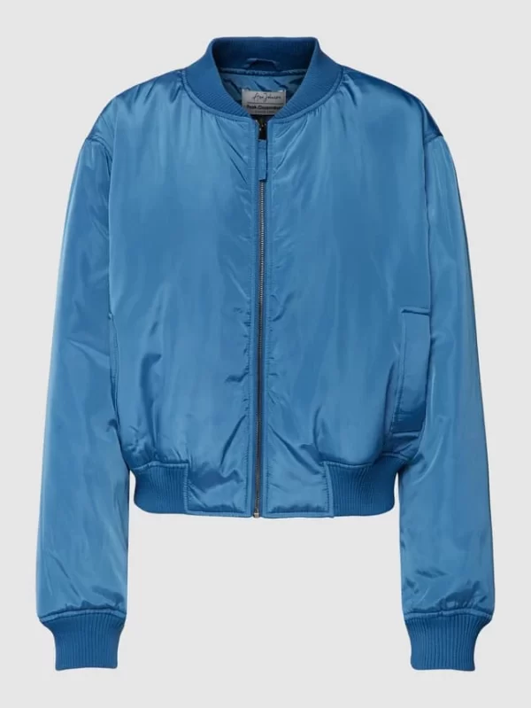 Ana Johnson X P&C Cropped Bomberjacke Mit Eingrifftaschen – Ana Johnson X P&C – Blau 3
