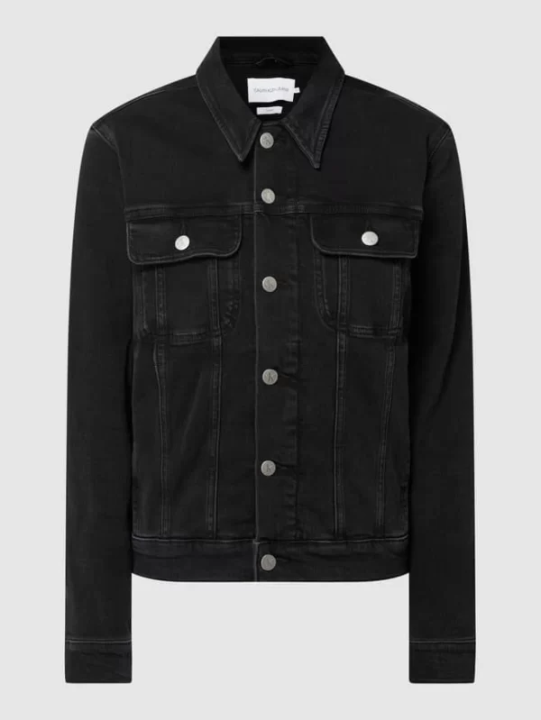 Calvin Klein Jeans Jeansjacke Mit Stretch-Anteil – Schwarz 3
