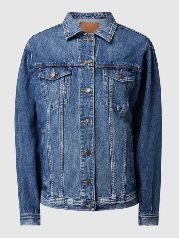 American Eagle Oversized Jeansjacke Aus Baumwolle – Blau 3