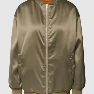 URBAN CLASSICS OVERSIZED Bomberjacke Aus Satin Modell ‘Oversized Satin Bomber’ – Lindgrün 9