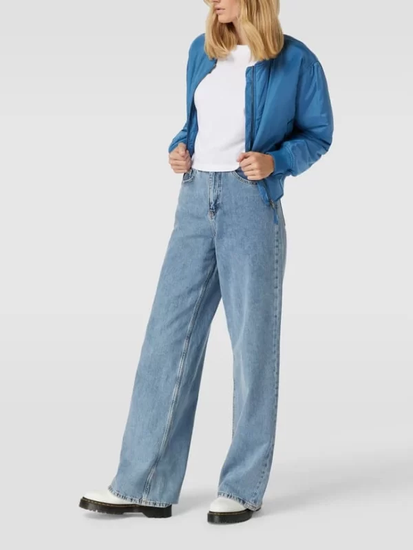 Ana Johnson X P&C Cropped Bomberjacke Mit Eingrifftaschen – Ana Johnson X P&C – Blau 1