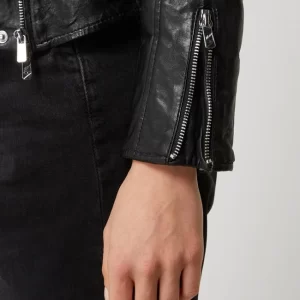 Jilani Lederjacke Im Biker-Look – Schwarz 11