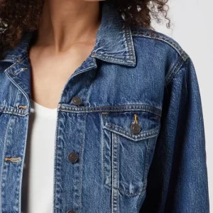 American Eagle Oversized Jeansjacke Aus Baumwolle – Blau 11