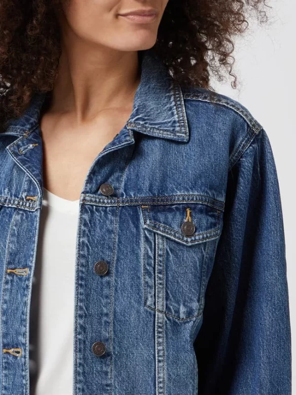 American Eagle Oversized Jeansjacke Aus Baumwolle – Blau 4