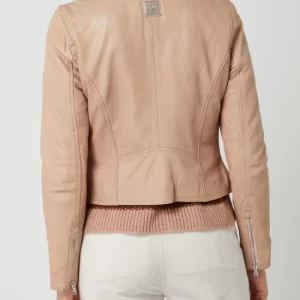 Freaky Nation Lederjacke Im Biker-Look Modell ‘Bali’ – Hellrosa 15