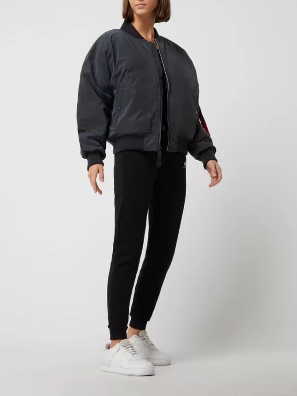 Alpha Industries Oversized Fit Bomber Mit Wattierung – Silber 1