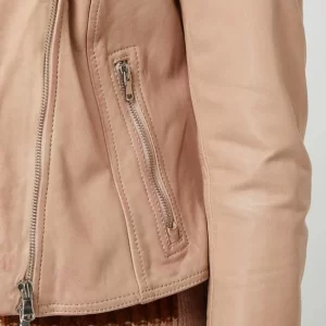 Freaky Nation Lederjacke Im Biker-Look Modell ‘Bali’ – Hellrosa 11